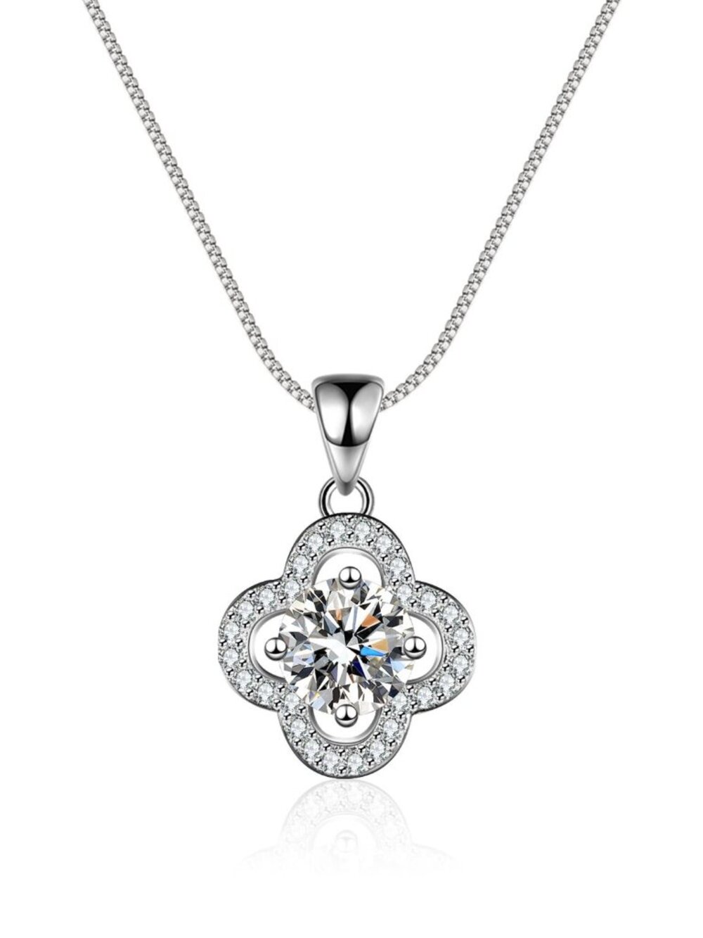 Certified 1ct. t.w. Moissanite Necklaces GRA D Genuine Moissanite For Women - Picture 7 of 11